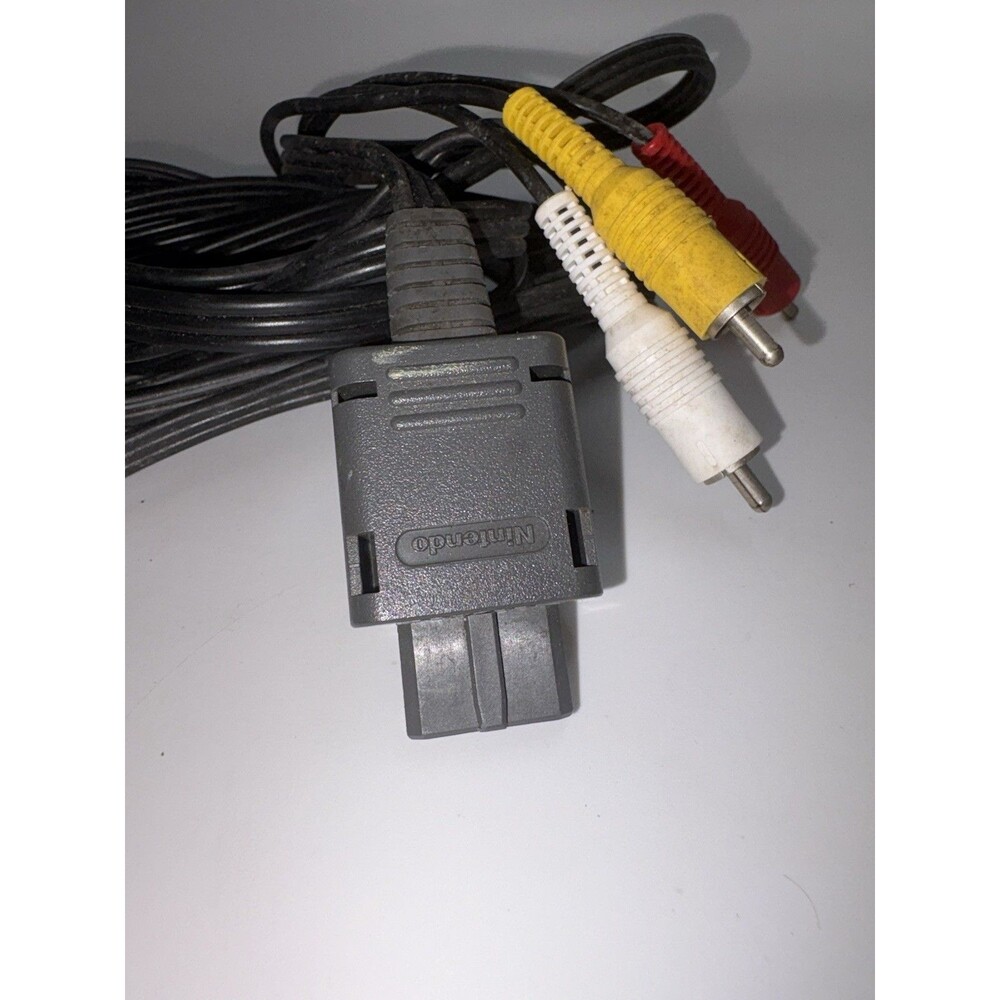 Official Nintendo 64 N64, SNES, or Gamecube AV Cable Cord RCA Audio Video OEM